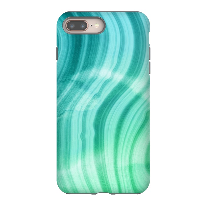 iPhone 8 plus StrongFit Mermaid Ocean Marble Waves  by  Utart