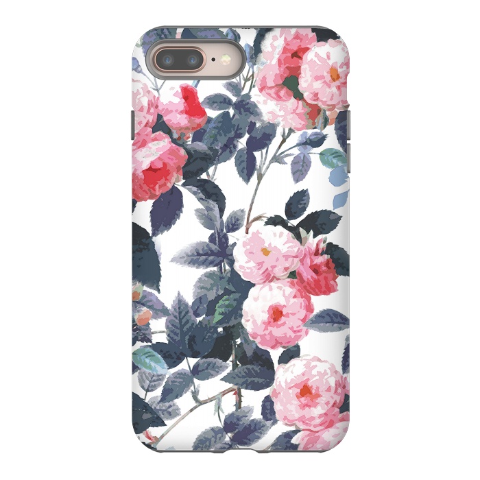 iPhone 8 plus StrongFit Vintage romantic roses by Oana 