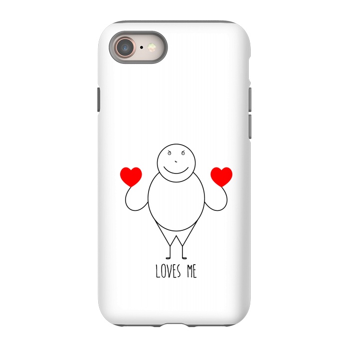 iPhone 8 StrongFit fat strickmans heart by TMSarts