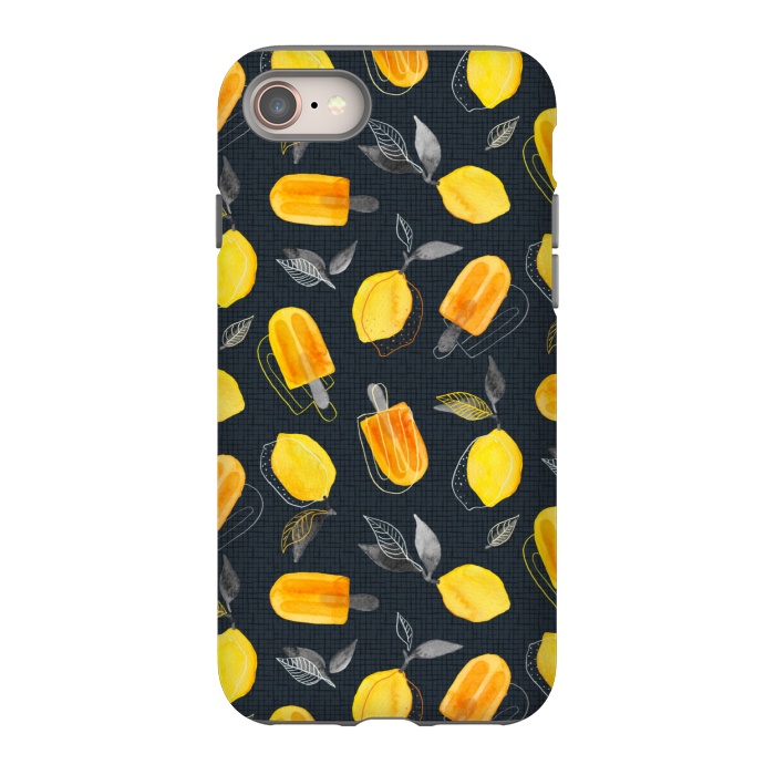 iPhone 8 StrongFit Fresh Lemons & Frozen Pops by Micklyn Le Feuvre