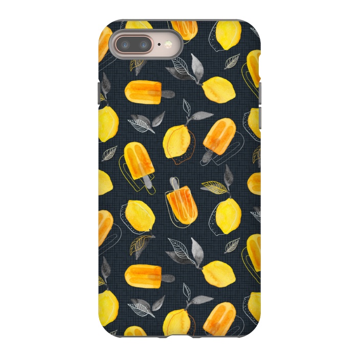 iPhone 8 plus StrongFit Fresh Lemons & Frozen Pops by Micklyn Le Feuvre