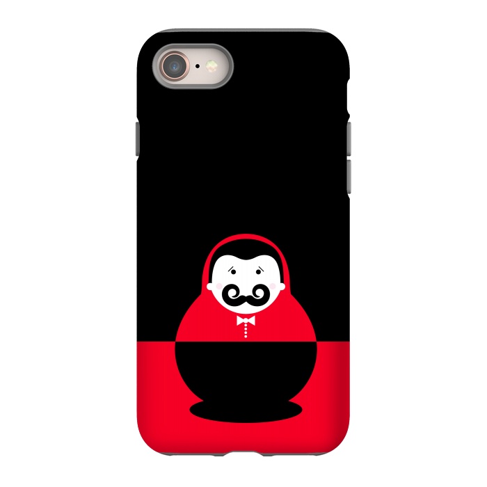 iPhone 8 StrongFit baby with mustache by TMSarts