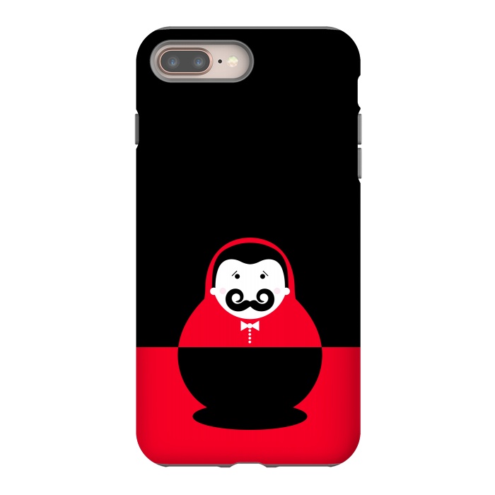 iPhone 8 plus StrongFit baby with mustache by TMSarts