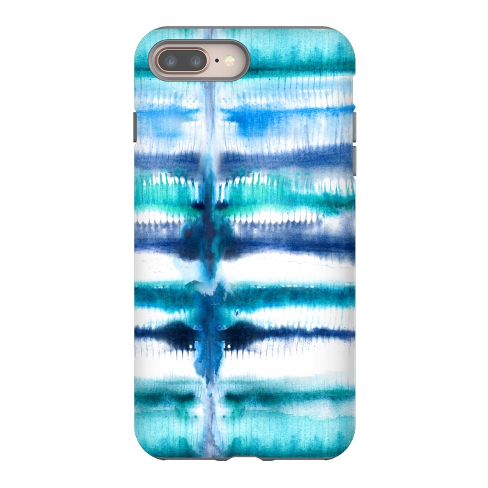 iPhone 8 plus StrongFit Shibori Stripes by gingerlique