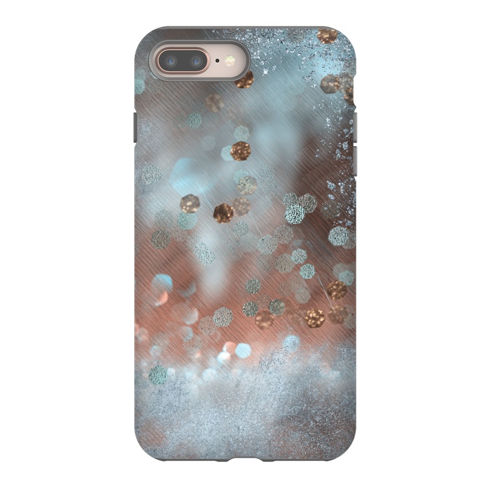 iPhone 8 plus StrongFit Copper Teal Glamour by Andrea Haase