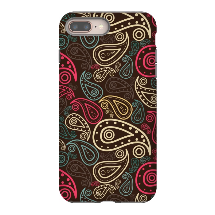 iPhone 8 plus StrongFit stylish paisley by TMSarts