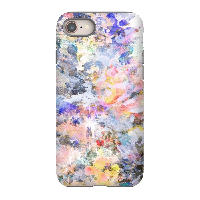 iPhone 8 StrongFit Colorful abstract finger painting by Oana 