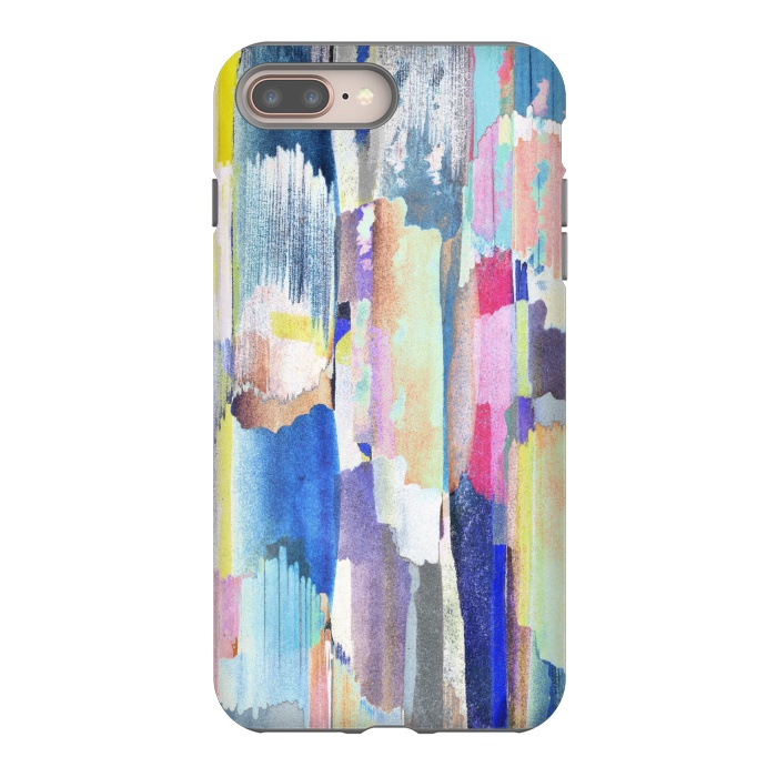iPhone 8 plus StrongFit Colorful paint brushstrokes by Oana 