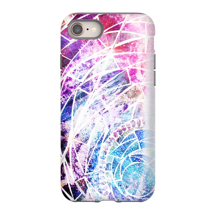 iPhone 8 StrongFit Star dust marble mosaic by Oana 
