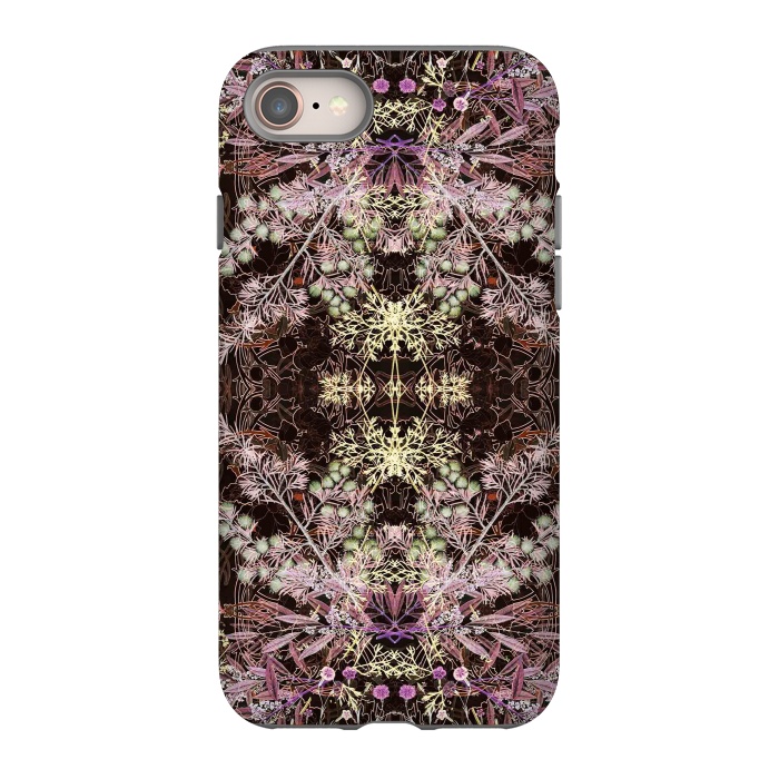 iPhone 8 StrongFit Delicate arts and crafts botanical pattern by Oana 