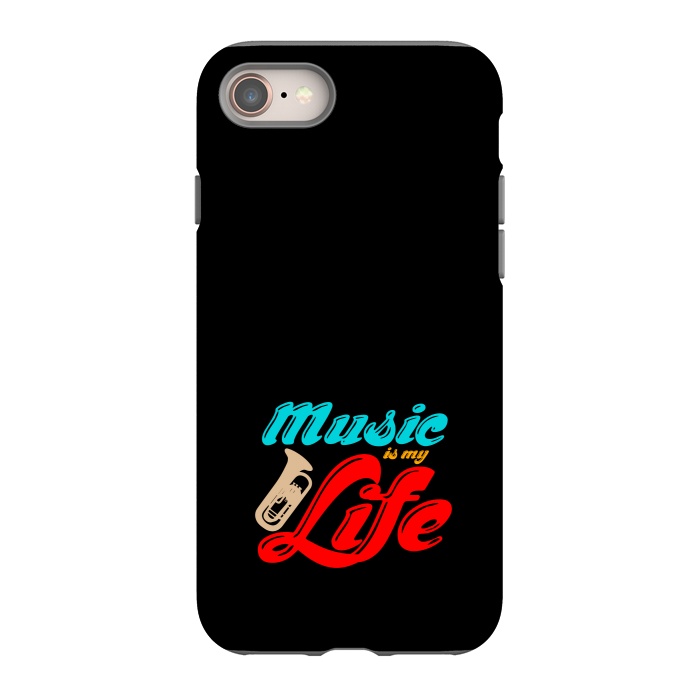 iPhone 8 StrongFit music is my life by TMSarts