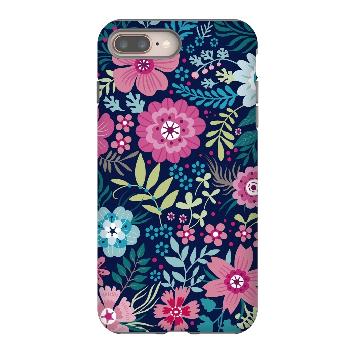 iPhone 8 plus StrongFit Romancing Floral Design by ArtsCase