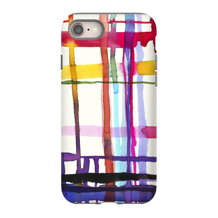 iPhone 8 StrongFit Watercolor Loom Telar by Ninola Design