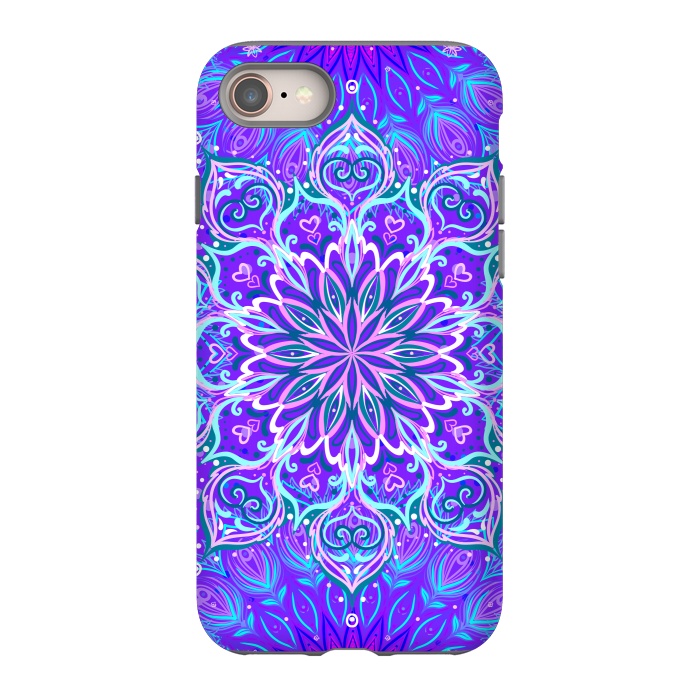 iPhone 8 StrongFit Purple Mandalas For The Day by ArtsCase