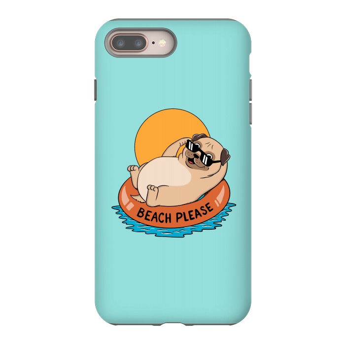 iPhone 8 plus StrongFit Beach Please by Coffee Man
