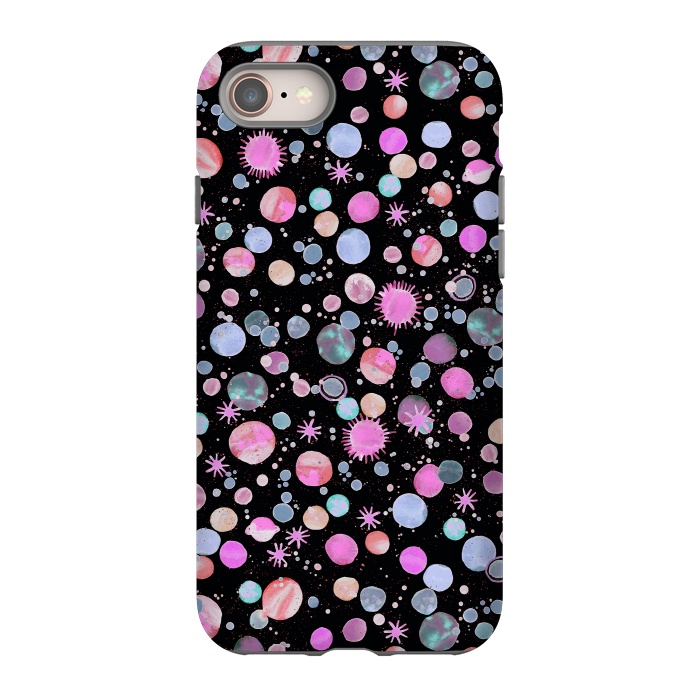 iPhone 8 StrongFit Planets Constellation Pink by Ninola Design