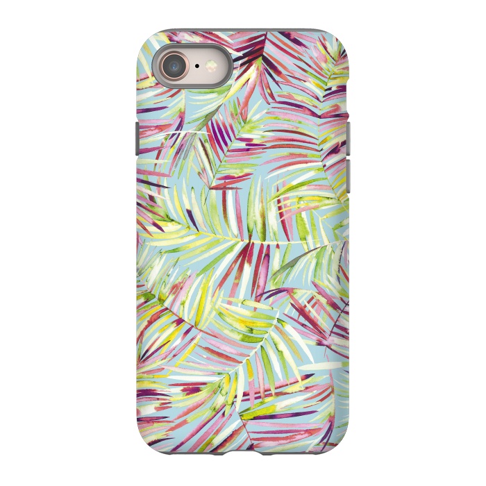 iPhone 8 StrongFit Tranquility Tropical Palms by Ninola Design