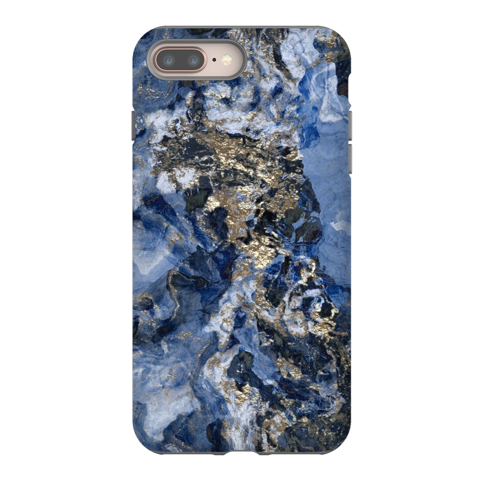 iPhone 8 plus StrongFit Glamorous Blue Mineral by Andrea Haase