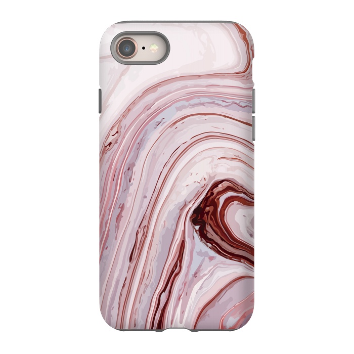 iPhone 8 StrongFit Liquid Pink Marble by ArtsCase