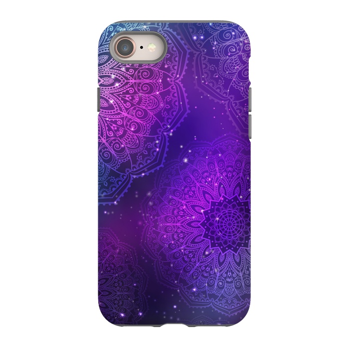 iPhone 8 StrongFit Modern Purple Mandala Pattern    by ArtsCase