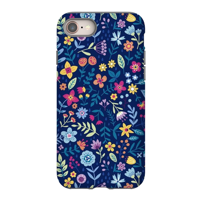 iPhone 8 StrongFit Multicolor Beautiful Flowers  by ArtsCase