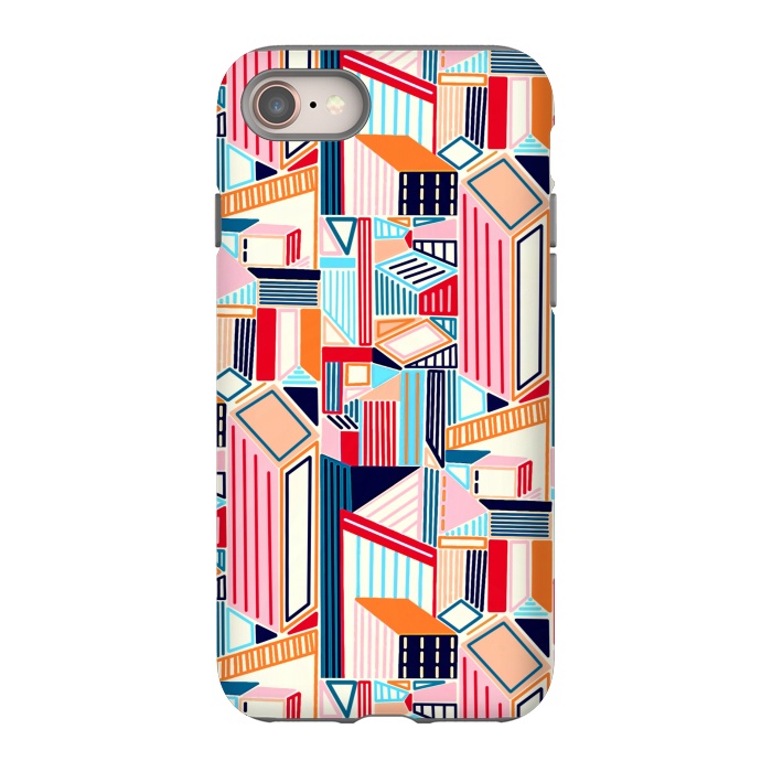 iPhone 8 StrongFit Abstract Minimalism City (Bright & Warm)  by Tigatiga