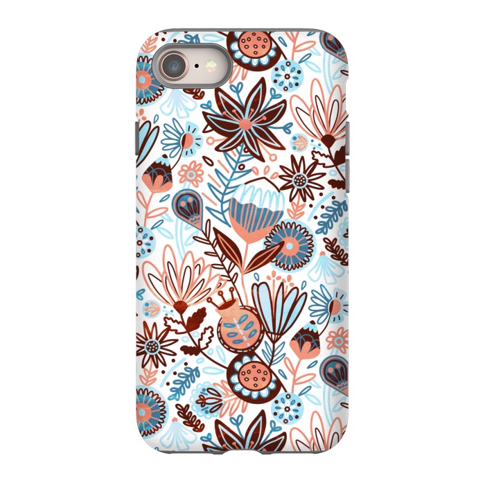 iPhone 8 StrongFit Winter Floral  by Tigatiga