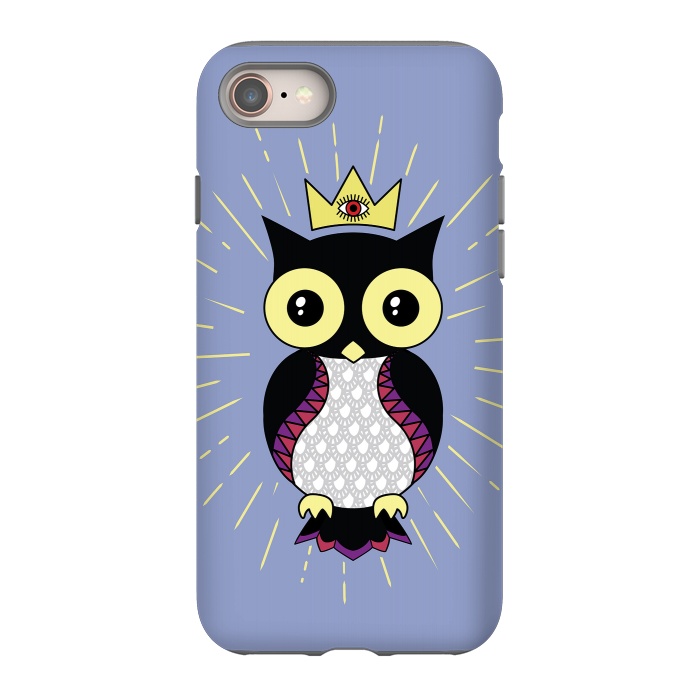 iPhone 8 StrongFit All seeing owl by Laura Nagel