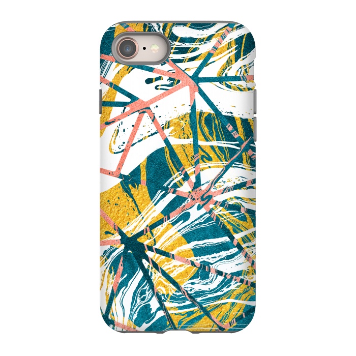 iPhone 8 StrongFit Abstract Marble Waves Pattern by Art Design Works