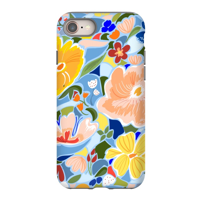 iPhone 8 StrongFit Summery Floral by Uma Prabhakar Gokhale