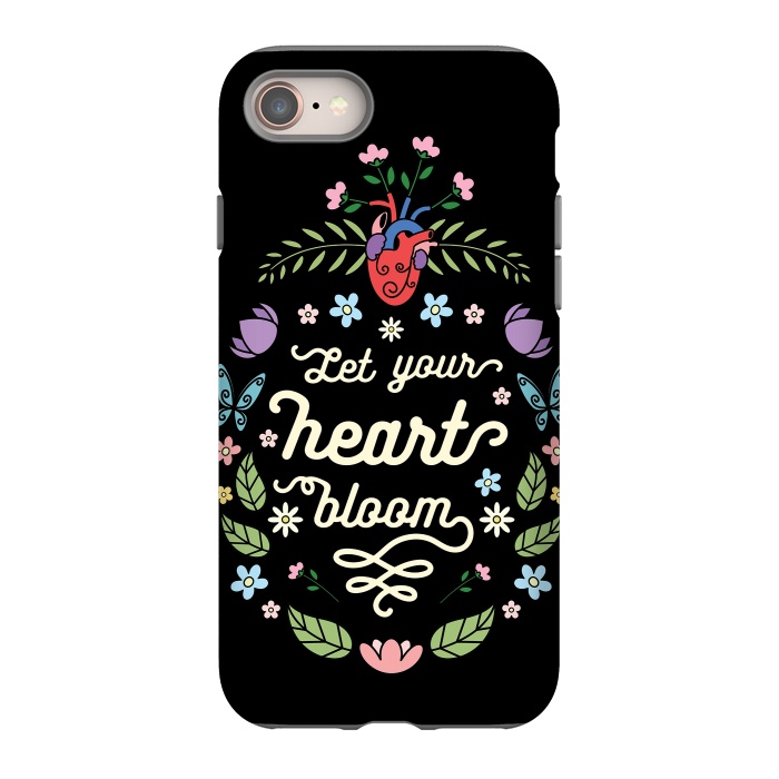 iPhone 8 StrongFit Let your heart bloom by Laura Nagel
