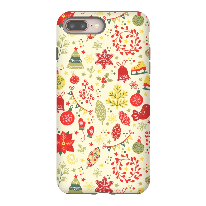 iPhone 8 plus StrongFit Beautiful bells for christmas by ArtsCase