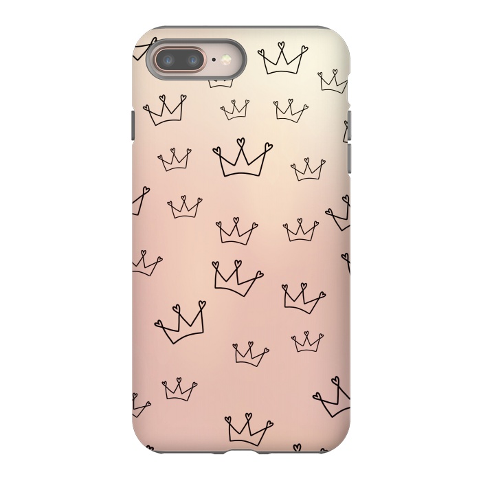 iPhone 8 plus StrongFit Crown heart by Jms