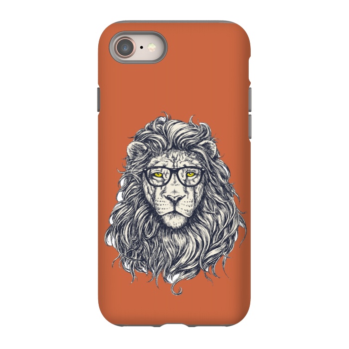iPhone 8 StrongFit Hipster Lion by Winston