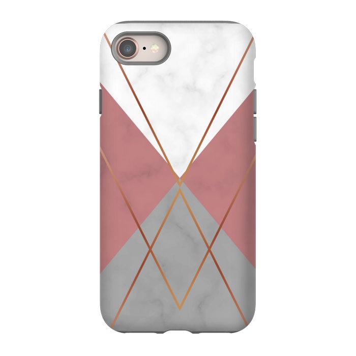 iPhone 8 StrongFit Marble Geometric design II by ArtsCase
