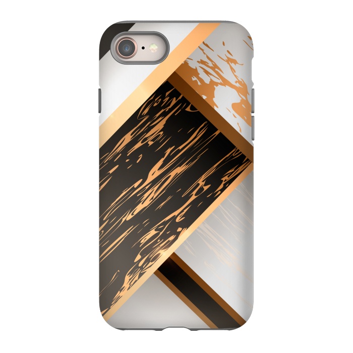 iPhone 8 StrongFit Marble Geometric Design IV by ArtsCase