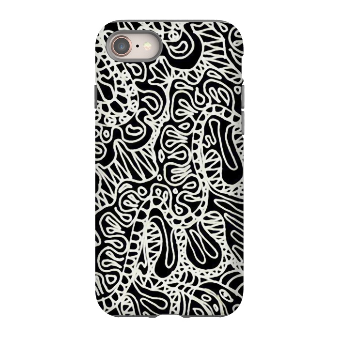 iPhone 8 StrongFit Doodle Ethnic Style G361 by Medusa GraphicArt