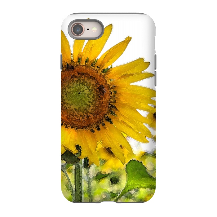 iPhone 8 StrongFit Sunflowers by Allgirls Studio