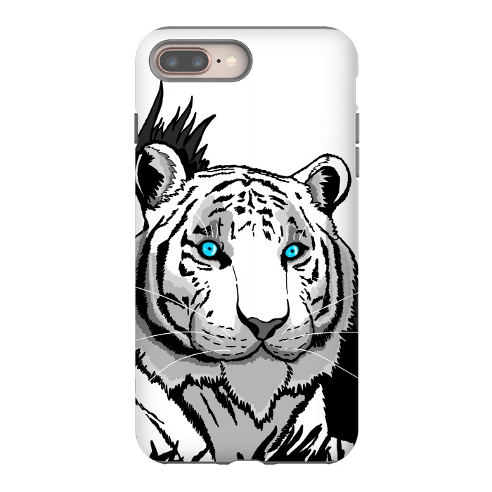 iPhone 8 plus StrongFit The white tiger by Steve Wade (Swade)