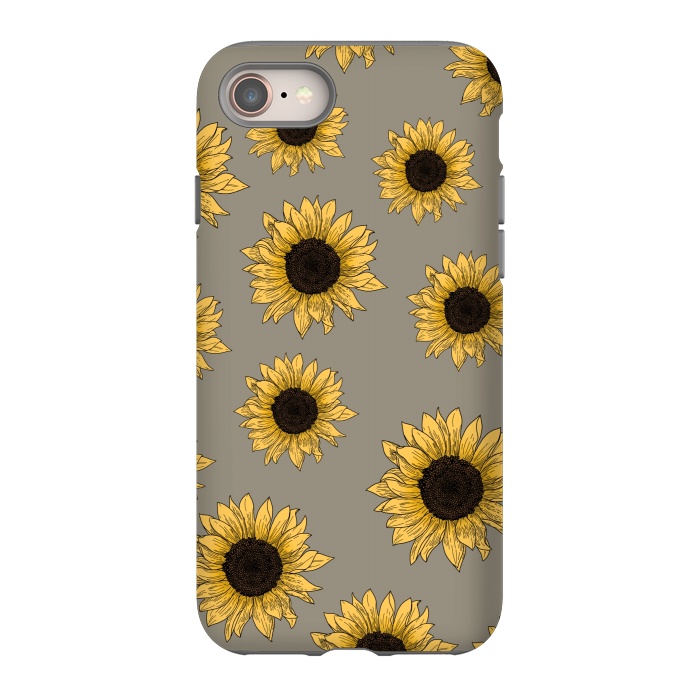iPhone 8 StrongFit Sunflowers by Jms