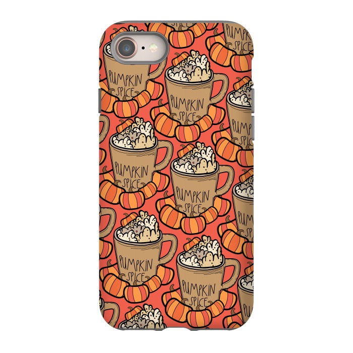 iPhone 8 StrongFit Pattern pumpkin spice by Steve Wade (Swade)