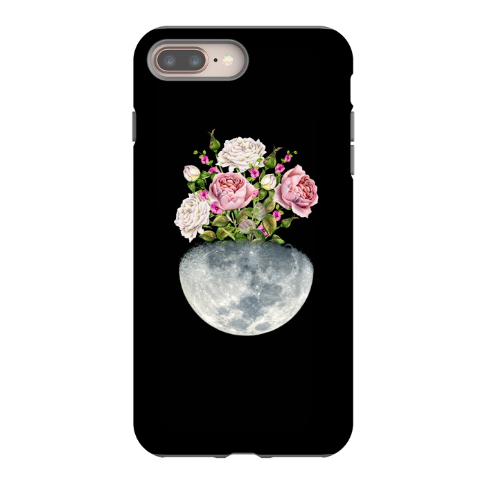iPhone 8 plus StrongFit Moon Flower Pot by Creativeaxle
