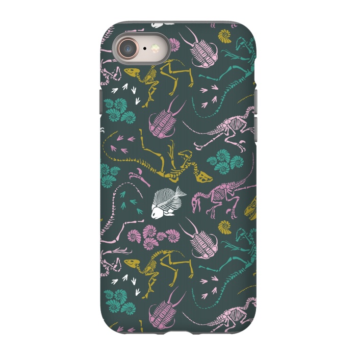 iPhone 8 StrongFit Dinosaurs by Tishya Oedit
