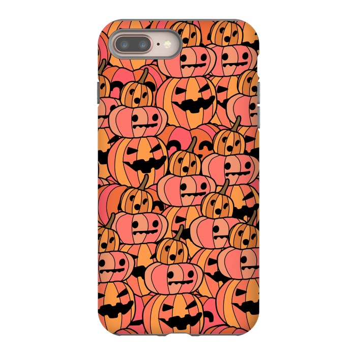 iPhone 8 plus StrongFit jack o lanterns by Steve Wade (Swade)