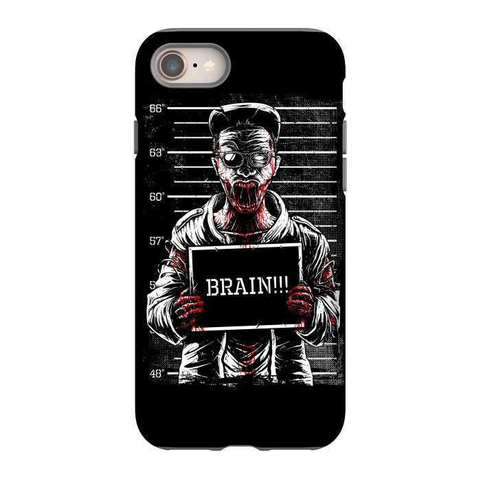 iPhone 8 StrongFit Zombie Mugshot by Afif Quilimo