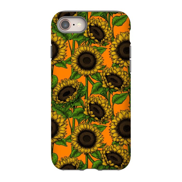 iPhone 8 StrongFit Sunflowers by Katerina Kirilova