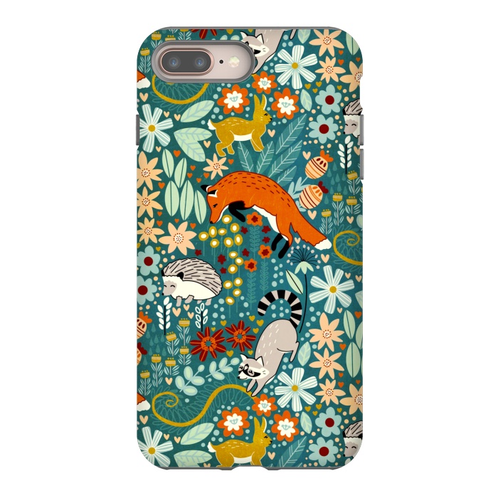 iPhone 8 plus StrongFit Textured Woodland Pattern  by Tigatiga