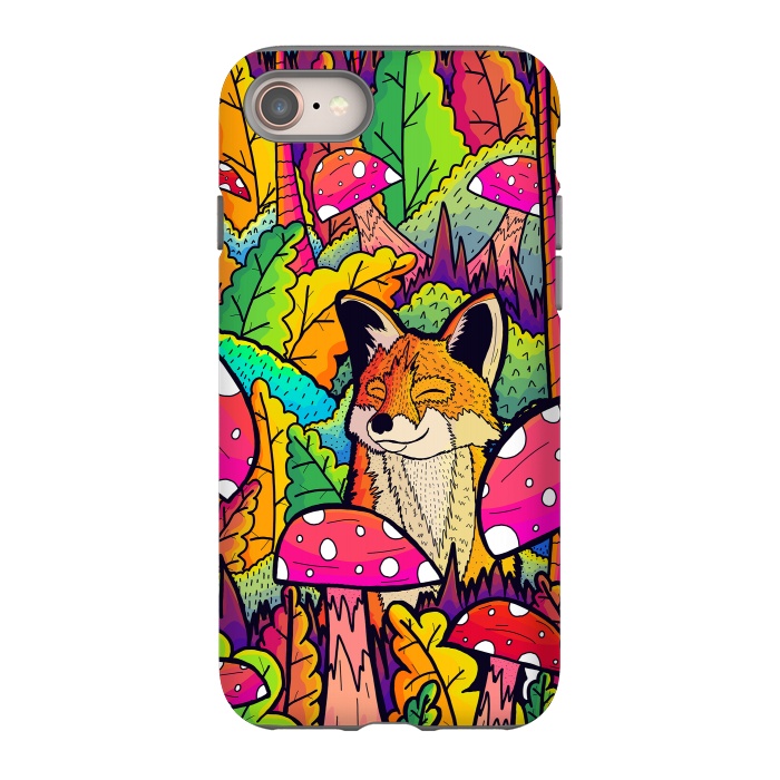iPhone 8 StrongFit The happy little fox by Steve Wade (Swade)