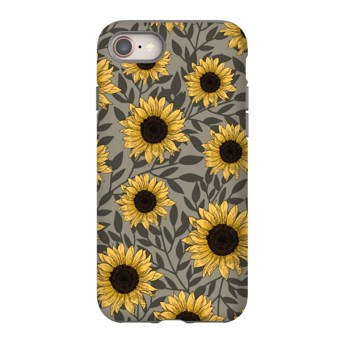 iPhone 8 StrongFit Sunflowers. by Jms