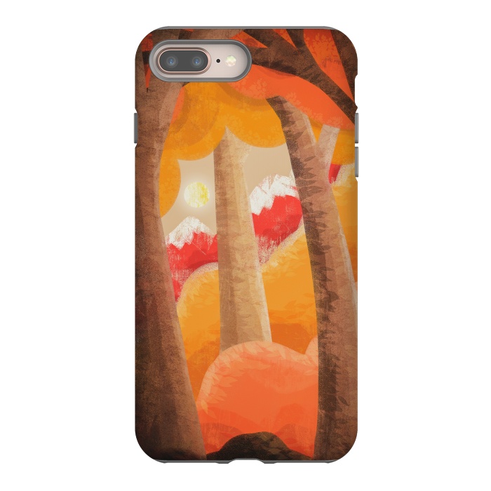iPhone 8 plus StrongFit The autumn orange forest by Steve Wade (Swade)